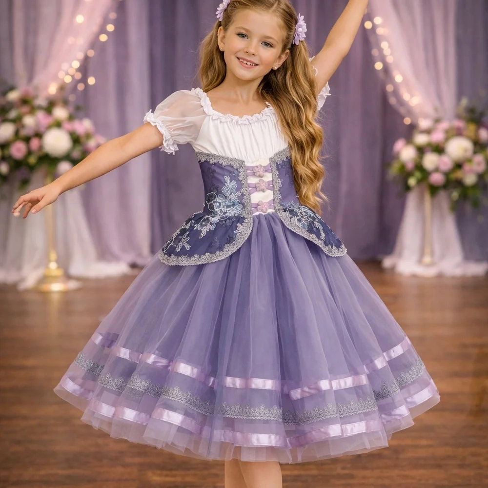 Weissman Giselle Waltz Ballet Costume CL Purple Romantic Ballet Recital Dress - Picture 1 of 8